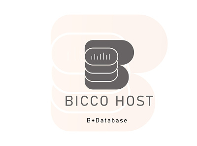 Bicco Host | Hosting Provider Logo Design database migration golden ratio grid design grid layout grid logo hosting hosting service logo design minimalist logo modern logo server