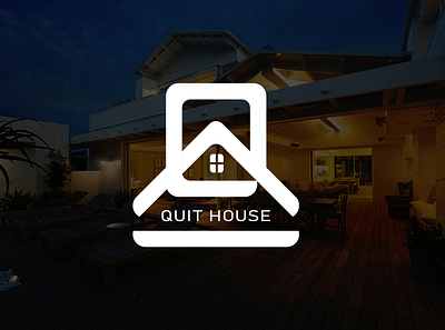 Quit House | Rest-House Logo Design agency hostel hotel booking house logo housing lettermark logodesign q letter logo real estate real estate logo realestate restaurant