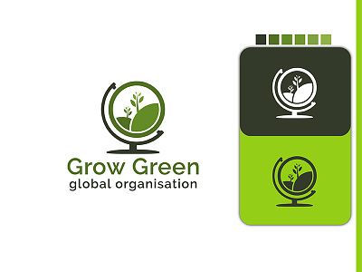 Grow Green | Organisation | Combine Mark Minimalist Logo Design