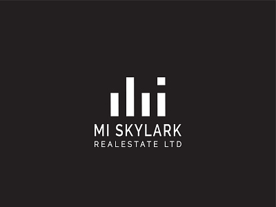 Mi Skylark Minimalist Real Estate logo design