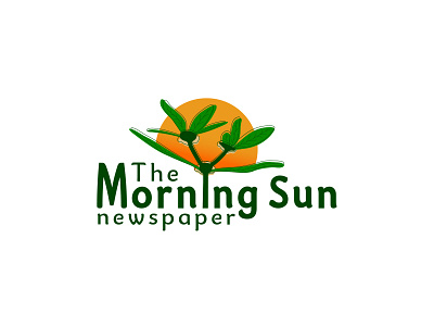 The Morning Sun Newspaper Minimalist Logo Design