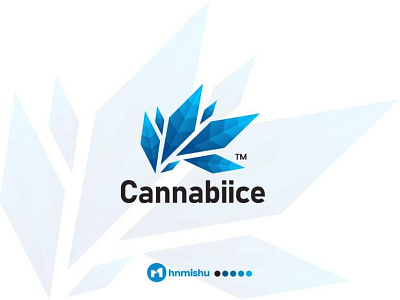 Cannabis iceberg creative modern logodesign