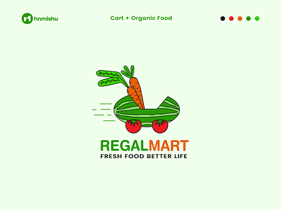 fresh fruit & vegetable shop logo design