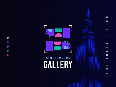 Synchronous gallery abstract logo