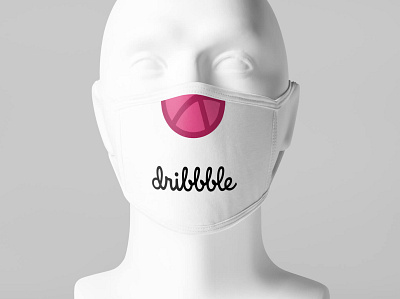 Dribbble Face Mask corona covid19 dribbble equipment facemask head health hygiene influenza logo mask design merch pandemic print realistic respirator safety socialdistancing stayhome virus