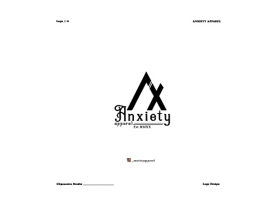 Anxiety Apparel | Logo 3d animation branding graphic design logo motion graphics ui
