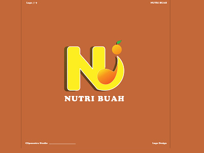 Nutri Buah | Logo 3d animation branding graphic design logo motion graphics ui