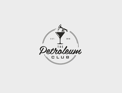 Minimalist club petroleum logo art brand design branding club custom logo club logo club party clubglassvinelogo colors logo custom customlogo logo logodesign minimal minimalist petroleumlogo