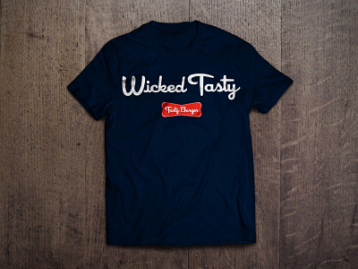 Tasty Burger T Shirt Design branding illustration