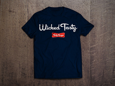 Tasty Burger T Shirt Design