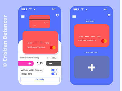 CardApp - Virtual Card App Desing