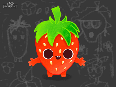 Strawberry Friendly adobe illustrator adobe photoshop blog blog illustration drawing graphic graphicdesign illustration illustration art illustration design