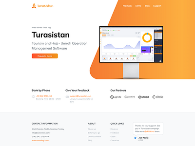 Turasistan - Landing page app branding landing landingpage product page saas app ui uidesign web design webdesign website website design