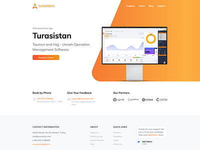 Turasistan - Landing page