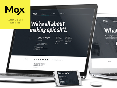 Mox — Coming Soon & Mini Site Page