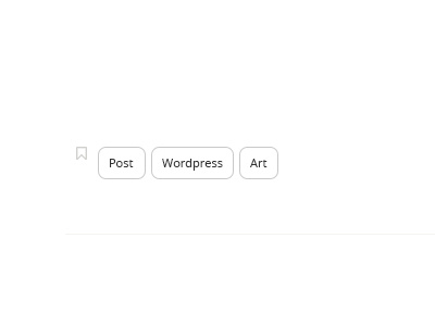 Post tags