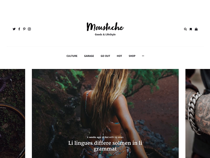 Header Menu wordpress themeforest theme template menu ui instagram feed envato wp