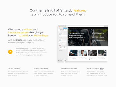 Homepage Builder — Section