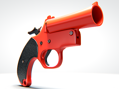 Flare Gun 3d art 3d artist 3d modeling concept design flare gun fortnite props