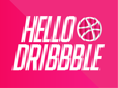 Hello Dribbble andddzor font glitch glitch effect hello hello dribbble illustration lettering typography vector
