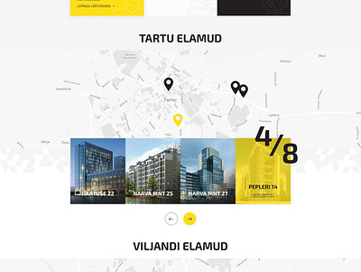 University campus Tartu desktop UI blueprint