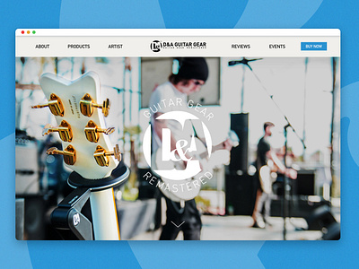 Guitar Gear Website Design