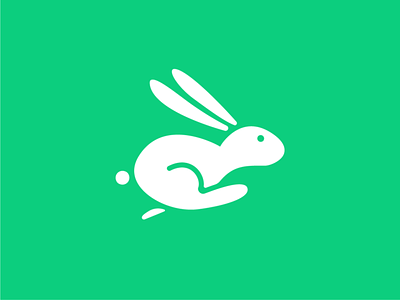 Rabbit Logo branding bunny bunny logo clean design design green icon logo logo design minimal rabbit rabbit logo rabbits simple logo vector