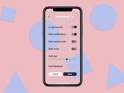 DailyUI #007 - Settings