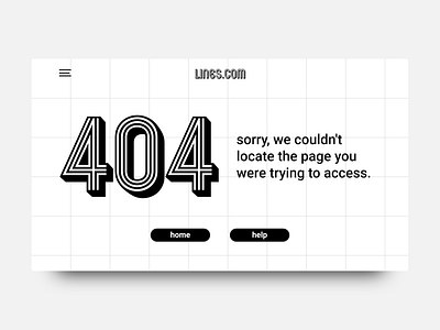 DailyUI #008 - 404 Page