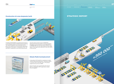 annual report graphic design illustration infographics isometric