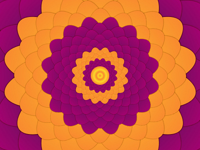 [9/100] Concentric flower