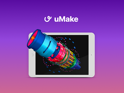 uMake - 3D modeling app 3d 3d art app app design apple design design app ipad mobile design product design ui ui ux ui design uiux umake ux uxui