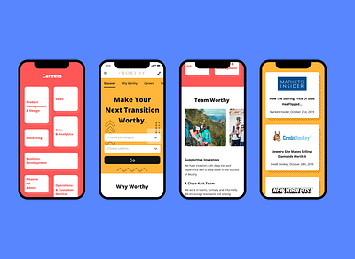 Career Page - Mobile app app design cta design design app designer designs filter mobile mobile design mobile ui product design search ui ui design uiux user interface ux web