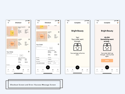 Error/Success Message Screen appdesign dailyui dailyui011 design webdesign