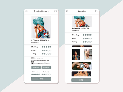 Profile Screen appdesign dailyui dailyui006 profilescreen