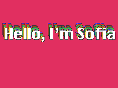 Hello, I am Sofia branding illustration