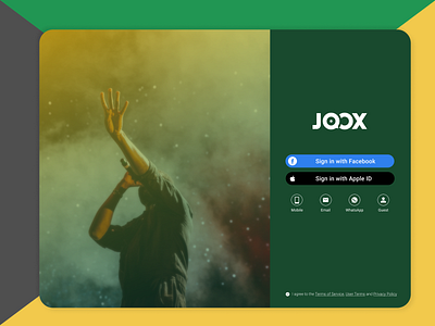 Daily UI#1 Joox Signup Redesign app design illustration ui ux