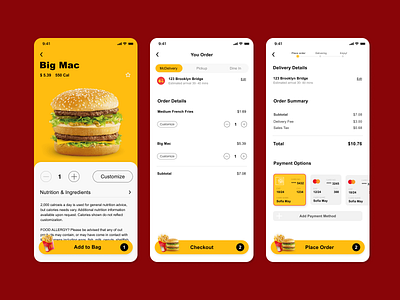 Daily UI #002 McDonald Check Out Redesign