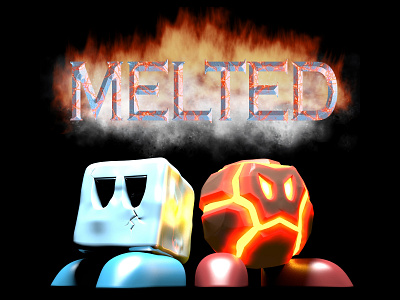 MELTED 3d model 3d render design digital art logo