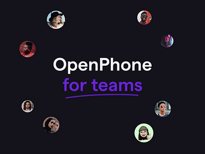 OpenPhone for teams animation app calling chat app clean desktop messaging minimal mobile motion design phone saas app simple ui ux web