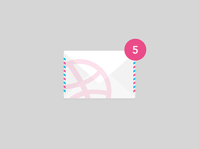 5 Dribbble invites dribbble invite envelope icon invites