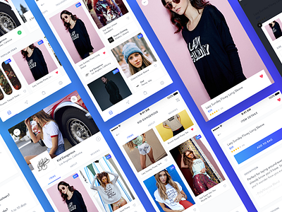 New shopping app app clean fashion freelance iphone mobile shop simple store ui ux