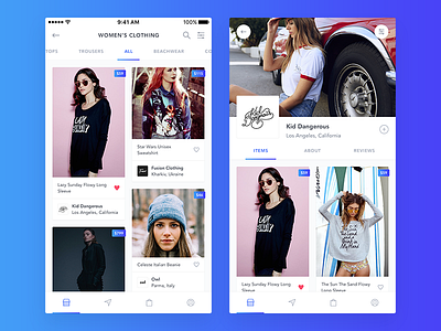 New shopping app - Storefront app clean fashion freelance iphone mobile shop simple store ui ux