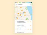 Location-Based Insurance App - Search Screen
