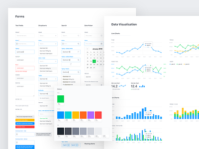 Style Guide charts data forms minimal simple style guide ui ux web web app