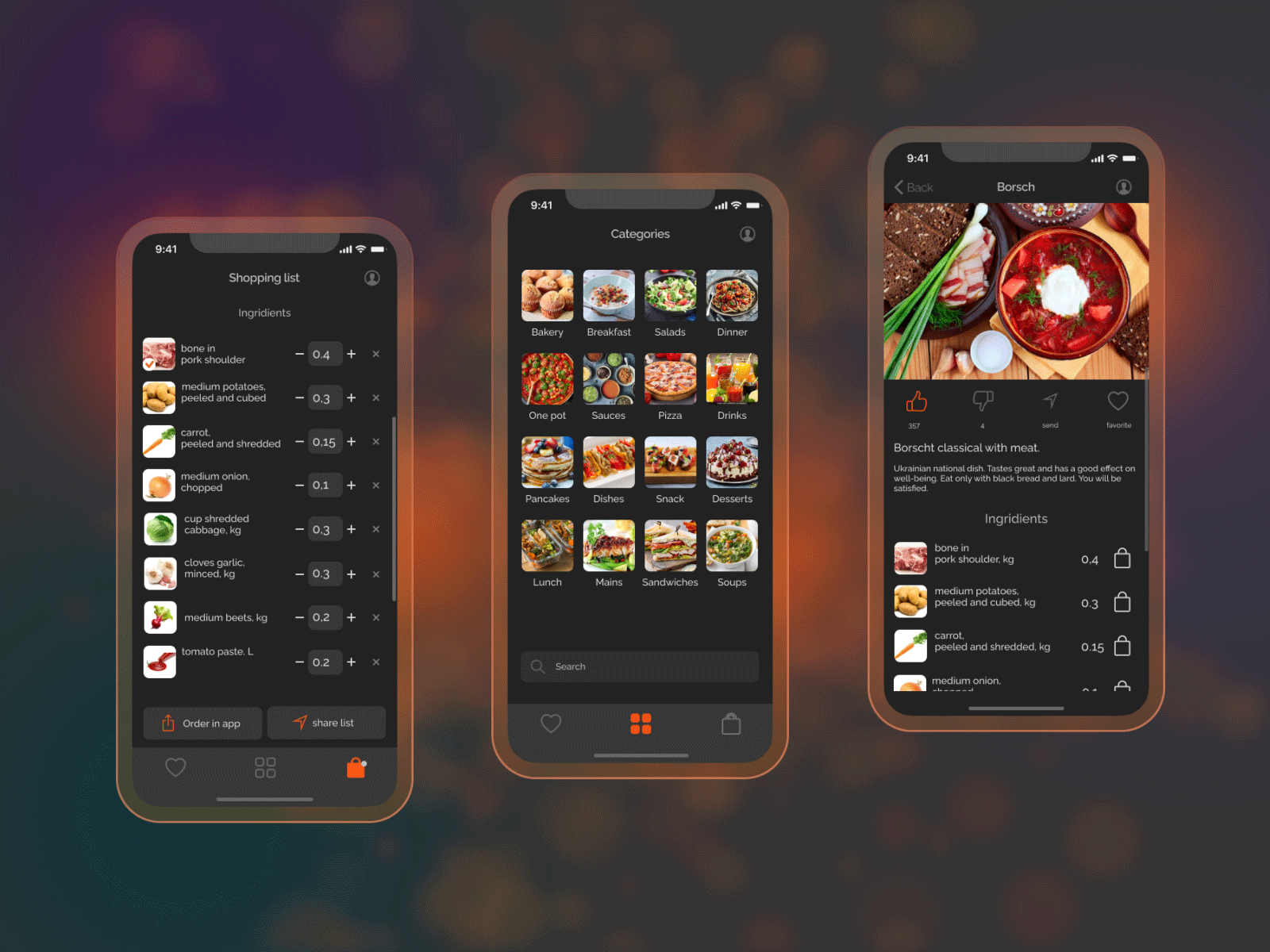 Recipe mobile app