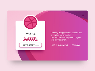 Hello Dribbble