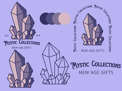 Mystic Collections art branding design flat graphic design illustration illustrator logo minimal typography