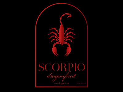 Scorpio Perfume Logo branding graphic design illustrator logo minimal