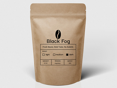 Black Fog Roastery branding design graphic design logo minimal